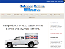 Tablet Screenshot of outdoormobilebillboards.com